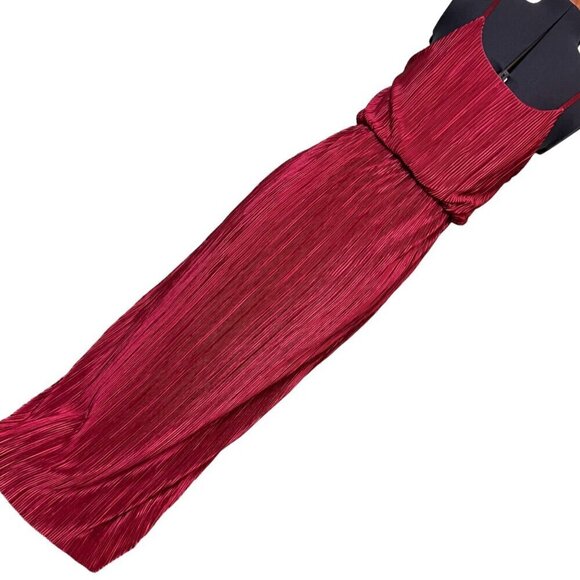 Love Cameron Pleated Retro 80’s Column Dress S - Picture 5 of 11